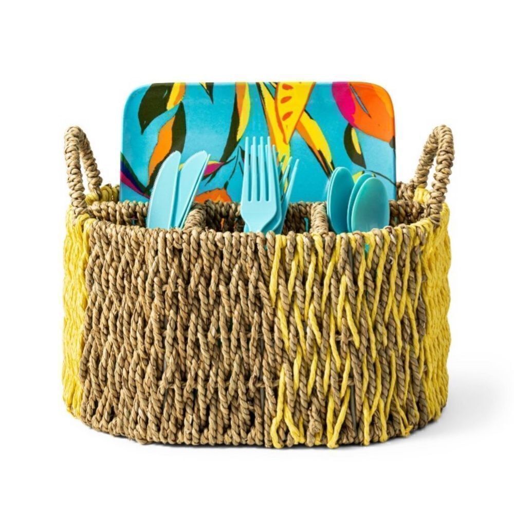 Tabitha Brown Utensil Seagrass Caddy/Holder